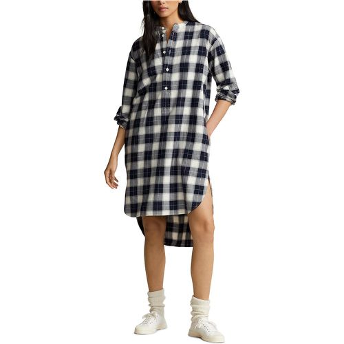 Checked Cotton Shirt Dress, Mid-Length - Polo Ralph Lauren - Modalova