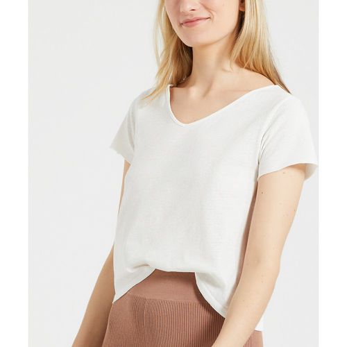 Aksun Cotton T-Shirt with V-Neck and Short Sleeves - American vintage - Modalova