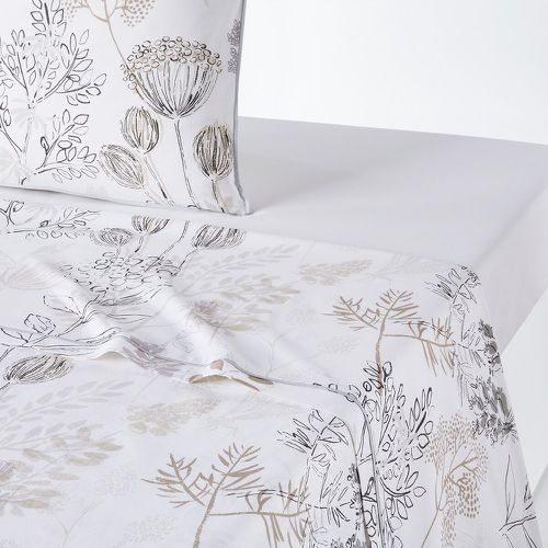 Romarin Floral 100% Cotton Flat Sheet - LA REDOUTE INTERIEURS - Modalova