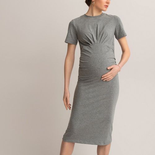 Organic Cotton Maternity Dress with Short Sleeves - LA REDOUTE COLLECTIONS - Modalova