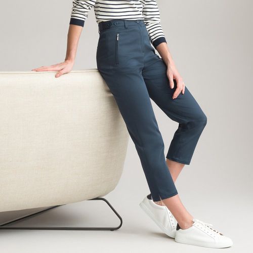 Stretch Cotton Cropped Trousers, Length 23.5" - Anne weyburn - Modalova