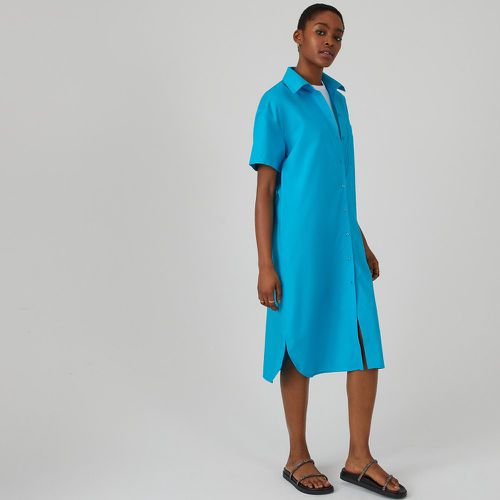Cotton Shirt Dress with Short Sleeves - LA REDOUTE COLLECTIONS - Modalova