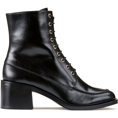 Lace-Up Ankle Boots in Leather with Heel - LA REDOUTE COLLECTIONS - Modalova