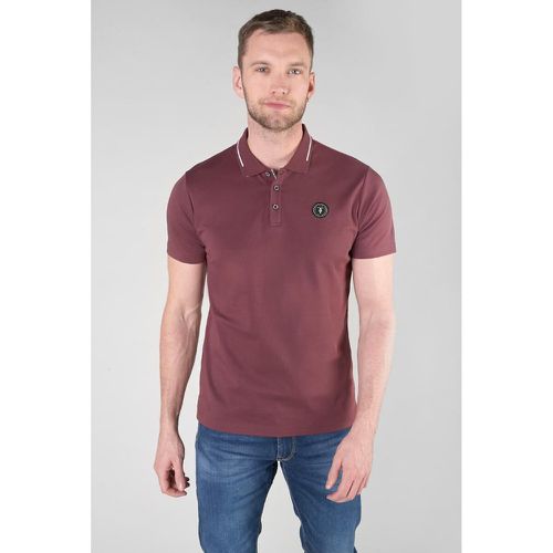 Cotton Polo Shirt with Tipped Collar and Short Sleeves - LE TEMPS DES CERISES - Modalova