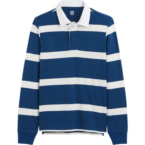 Striped Organic Cotton Polo Shirt with Long Sleeves - LA REDOUTE COLLECTIONS - Modalova