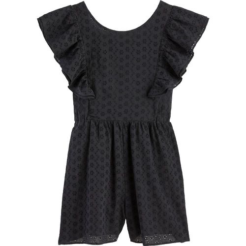 Cotton Broderie Anglaise Playsuit with Ruffles - LA REDOUTE COLLECTIONS - Modalova