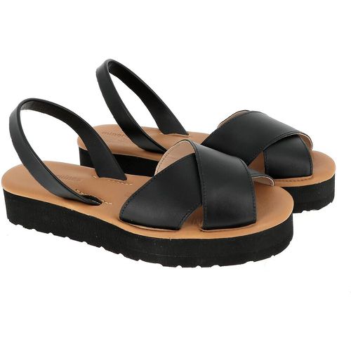 Avarca Muro Leather Sandals Flatform Heel - MINORQUINES - Modalova