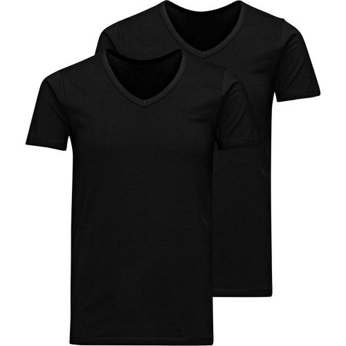 Pack of 2 Cotton T-Shirts with Short Sleeves - jack & jones - Modalova