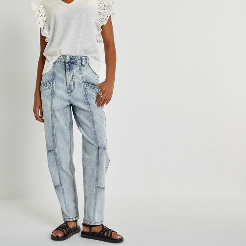 Snow Wash Mom Jeans with High Waist, Length 28" - LA REDOUTE COLLECTIONS - Modalova