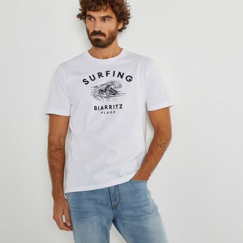 Printed Cotton T-Shirt with Short Sleeves and Crew Neck - LA REDOUTE COLLECTIONS - Modalova