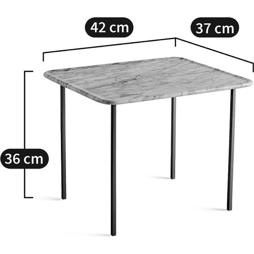 Naha Small Marble & Metal Side Table - AM.PM - Modalova