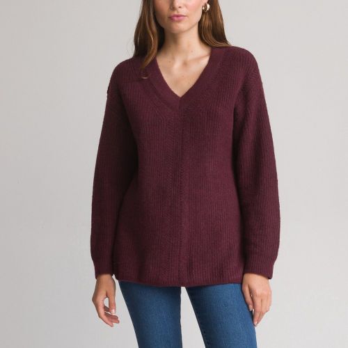Recycled Tunic Jumper with V-Neck in Fine Knit - Anne weyburn - Modalova