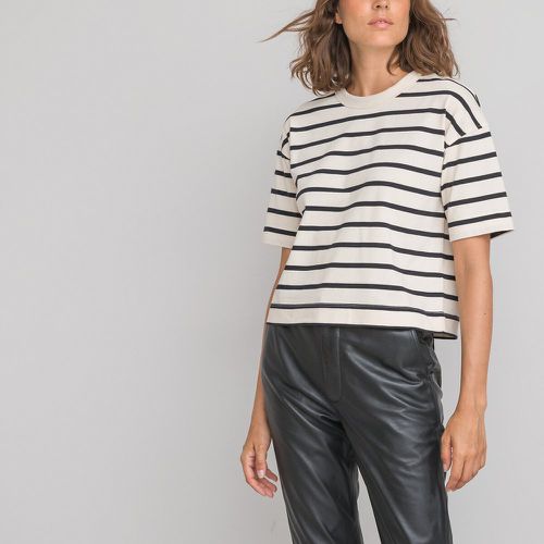 Striped Cotton Boxy T-Shirt - LA REDOUTE COLLECTIONS - Modalova