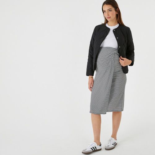 Jersey Wrapover Maternity Skirt in Check Print - LA REDOUTE COLLECTIONS - Modalova