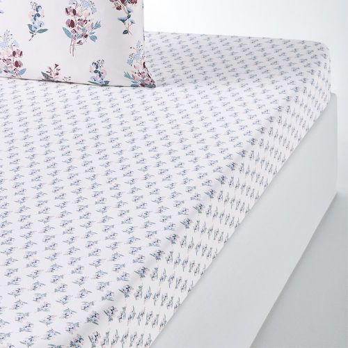 Jeanne Floral 100% Washed Cotton Fitted Sheet - LA REDOUTE INTERIEURS - Modalova