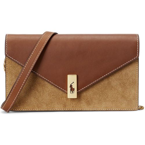 Two-Tone Leather Crossbody Bag - Polo Ralph Lauren - Modalova