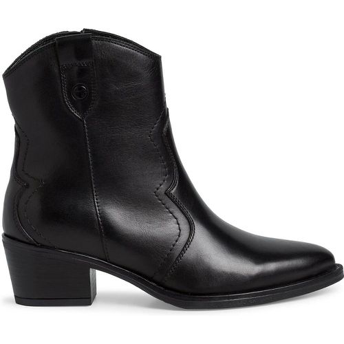 Leather Cowboy Ankle Boots - tamaris - Modalova