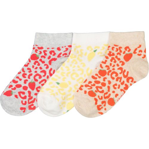 Pack of 3 Pairs of Socks in Fruit Print Cotton Mix - LA REDOUTE COLLECTIONS - Modalova