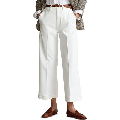Cropped Wide Leg Trousers in Cotton Mix - Polo Ralph Lauren - Modalova