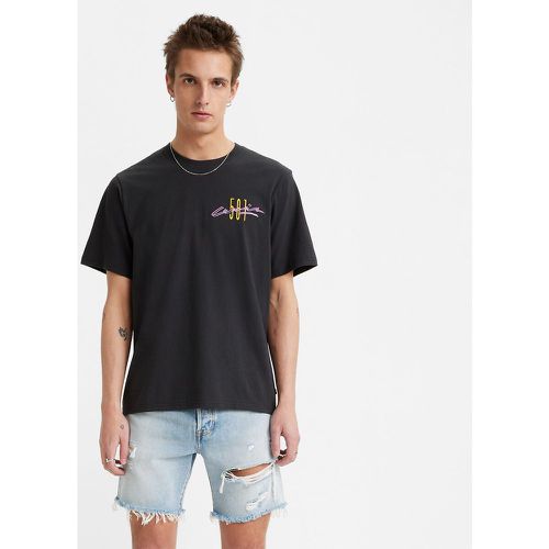 Embroidered Logo Cotton T-Shirt with Crew Neck and Short Sleeves - Levi's - Modalova
