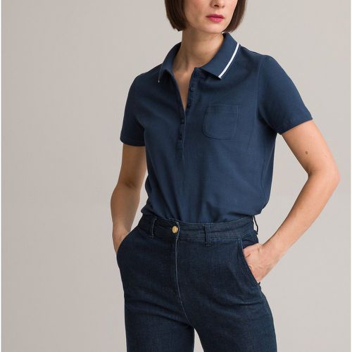 Cotton Pique Polo Shirt with Short Sleeves - Anne weyburn - Modalova
