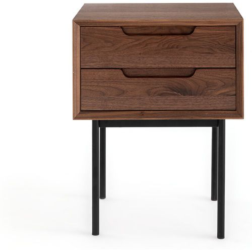 Noyeto 2-Drawer Wood & Metal Bedside Table - LA REDOUTE INTERIEURS - Modalova