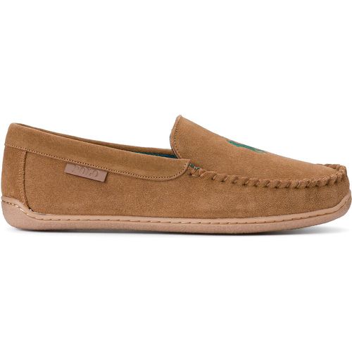 Brenan Suede Loafer Slippers with Faux Fur Lining - Polo Ralph Lauren - Modalova