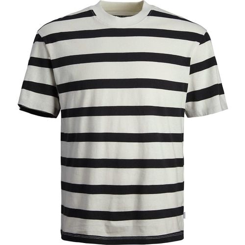 Striped Cotton T-Shirt - jack & jones - Modalova