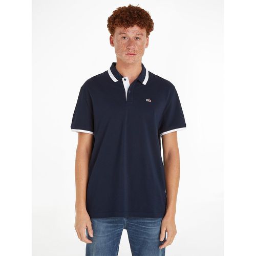 Cotton Tipped Polo Shirt with Short Sleeves - Tommy Jeans - Modalova