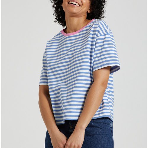 Striped Cotton Boxy T-Shirt - PETIT BATEAU - Modalova