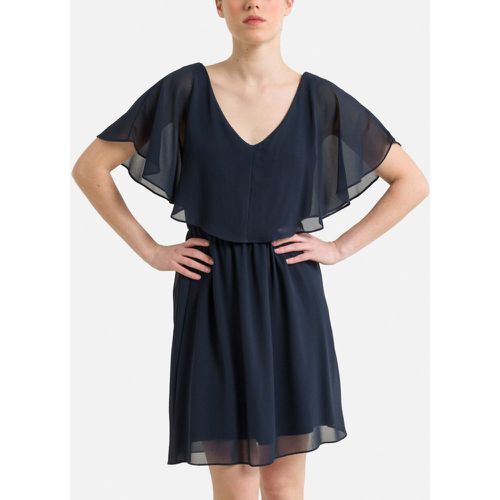 V-Neck Mini Dress with Short Sleeves - Naf Naf - Modalova