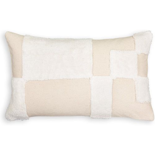 Limestone Textured Cotton Blend Rectangular Cushion Cover - LA REDOUTE INTERIEURS - Modalova