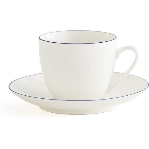 Set of 4 Malo Porcelain Tea Cups & Saucers - LA REDOUTE INTERIEURS - Modalova