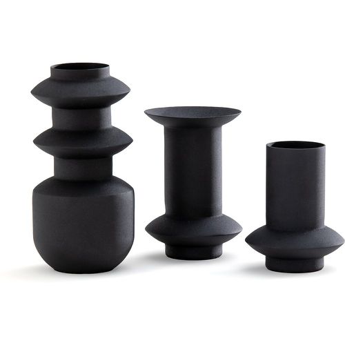 Set of 3 Anaïa Textured Metal Vases - LA REDOUTE INTERIEURS - Modalova