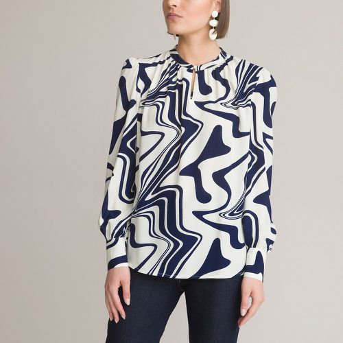 Graphic Print Blouse with Crew Neck and Long Sleeves - Anne weyburn - Modalova