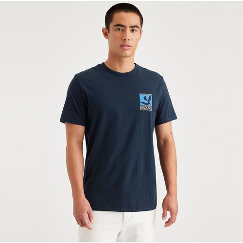 Logo Print Cotton T-Shirt with Crew Neck - Dockers - Modalova
