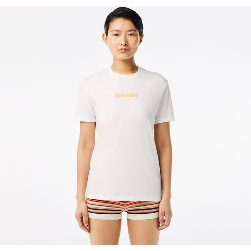 Cotton Regular Fit T-Shirt with Short Sleeves - Lacoste - Modalova