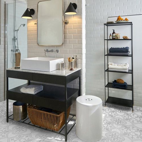 Limpo White Marble and Metal Vanity Unit - AM.PM - Modalova