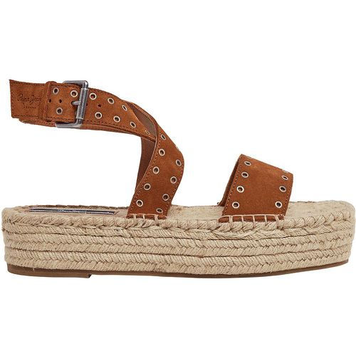 Tracy Antique Wedge Sandals in Suede - Pepe Jeans - Modalova