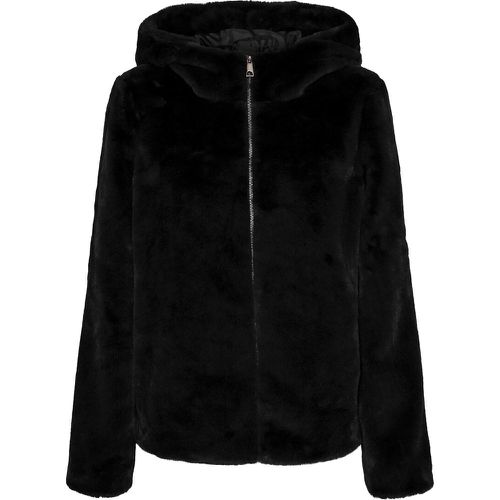 Faux Fur Zipped Jacket with Hood - Vero Moda - Modalova