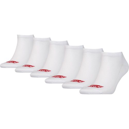 Pack of 6 Pairs of Trainer Socks in Recycled Cotton Mix - Levi's - Modalova
