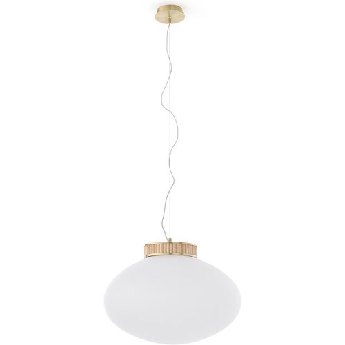 Les Signatures - Dolce Brass, Bamboo and Opaline Glass Ceiling Light - LA REDOUTE INTERIEURS - Modalova