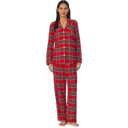 Cotton Mix Pyjamas with Long Sleeves - Lauren Ralph Lauren - Modalova