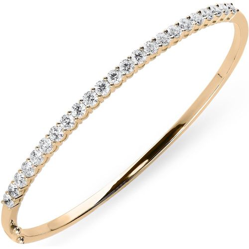 Ct Rose Gold 2.02ct Diamond Hinged Bangle - C W Sellors Diamond Jewellery - Modalova