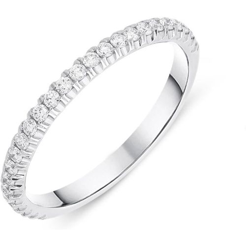 Ct White Gold 0.28ct Diamond Half Eternity Ring - Bloch - Modalova