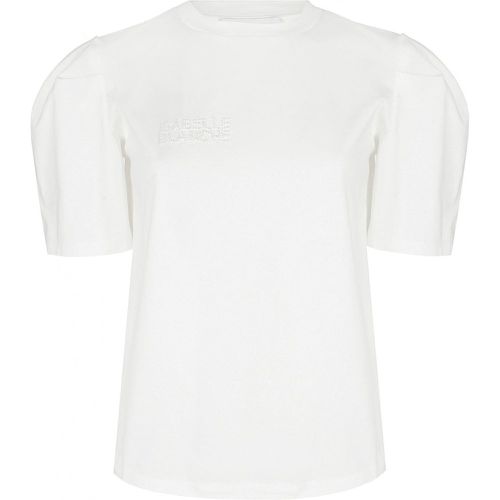 ISABELLE BLANCHE T-shirt con ricamo perline - ISABBELLE BLANCHE - Modalova