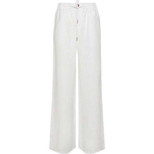 Pantalone in lino con coulisse - SUN 68 - Modalova