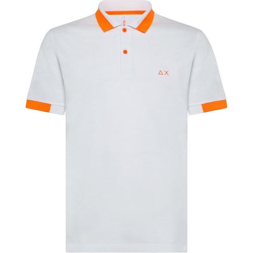 Polo con profili a contrasto fluo - SUN68 - SUN 68 - Modalova