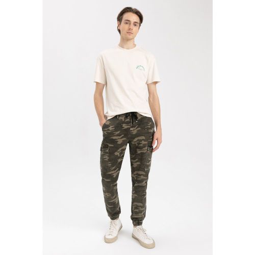 Regular Fit Trousers - Beige - DeFacto - Modalova