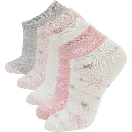 Patterned Low Cut Socks (5 pack) - DeFacto - Modalova